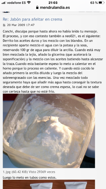Jabón para afeitar en crema - Página 18 - Foro de mendrulandia